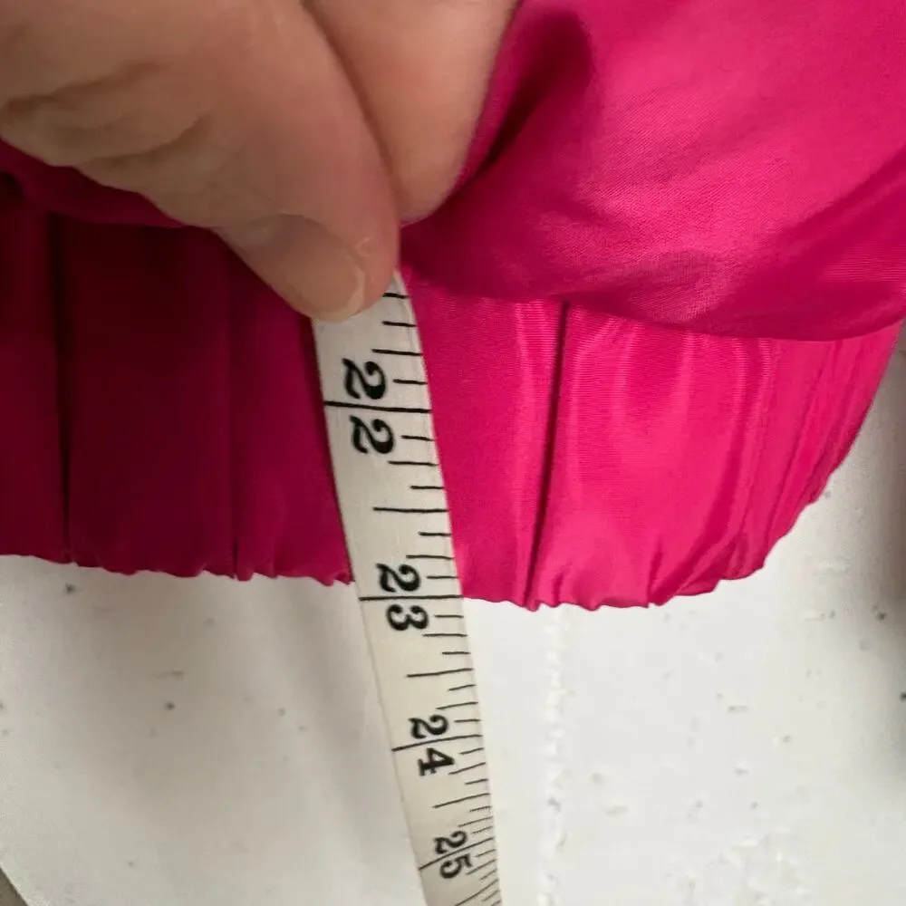 IVL Collective Puffer Jacket Pink Detachable Hood Zipper Pocket Size Medium